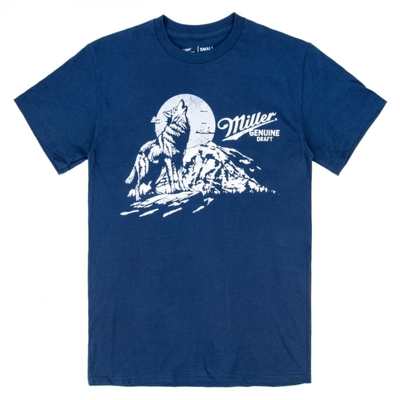 Miller Genuine Draft MGD Wolf Howl T-Shirt-Large