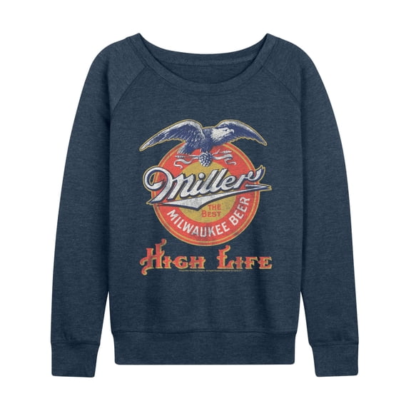 Miller Genuine Draft - Miller Eagle - Women's French Terry Long Sleeve Pullover
