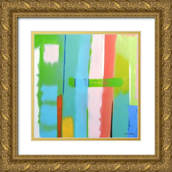 Miller, Gil 26x26 Gold Ornate Wood Framed with Double Matting Museum Art Print Titled - Urban Summer 12