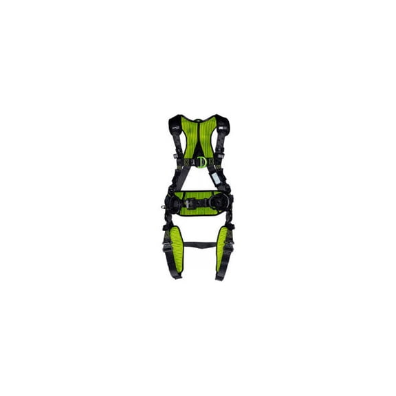 Miller H700 Construction Comfort Harness Quick Connect Buckle Back Front & Side