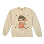 Miller High Life Bait and Tackle Co. Fleece Crewneck Long Sleeve Shirt-Small