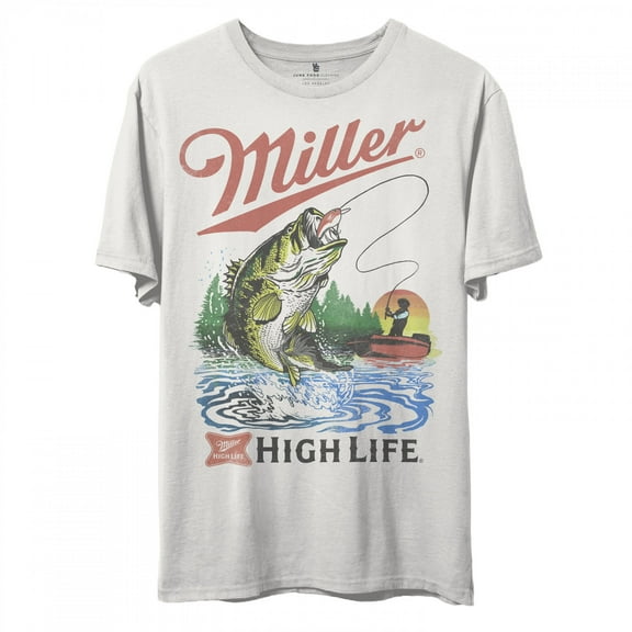 Miller High Life Bass Fishing T-Shirt by-XLarge
