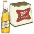 thumbnail image 1 of Miller High Life American  Beer, 12 Pack, 12 fl oz Glass Bottles, 4.6% ABV, 1 of 6