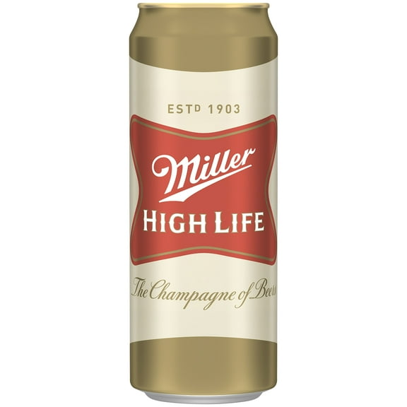 Miller High Life American Beer, 24 fl oz Aluminum Can, 4.6% ABV