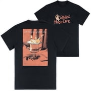 Miller High Life Champagne Bucket Front Back Print T-Shirt-2XLarge