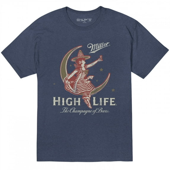 Miller High Life Classic Logo Throwback Style T-Shirt-2XLarge