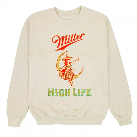 Miller High Life Girl In The Moon Crewneck Sweatshirt-Small
