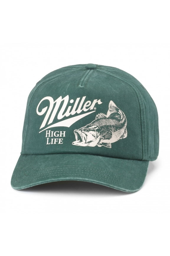 AMERICAN NEEDLE Unisex Miller High Life Walker Adjustable Snapback Baseball Hat (25002A-MHL-BOTT)
