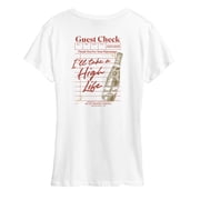 Miller High Life - Guest Check - Womens Short Sleeve Graphic T-Shirt