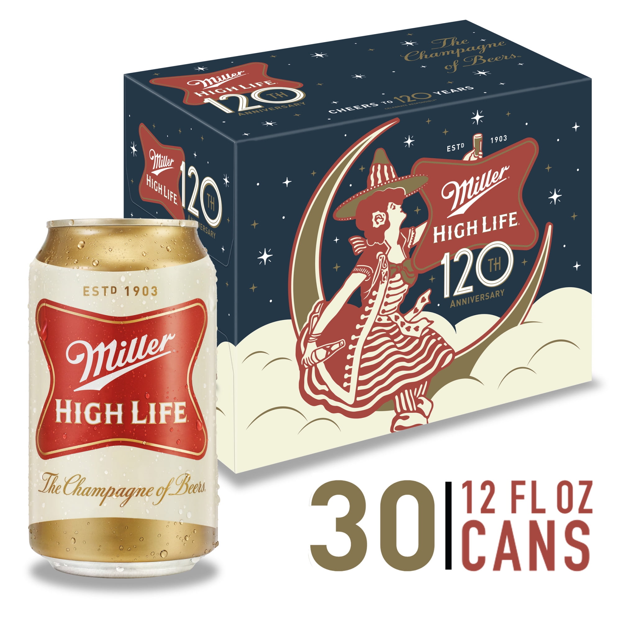 Miller High Life Lager Beer 30 Pack