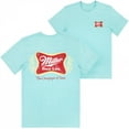 thumbnail image 1 of Miller High Life Logo Saltwater Colorway Front and Back Print T-Shirt-Large, 1 of 3