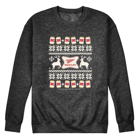 Miller High Life - MHL Christmas Sweater - Men's Crew Fleece Sweatshirt