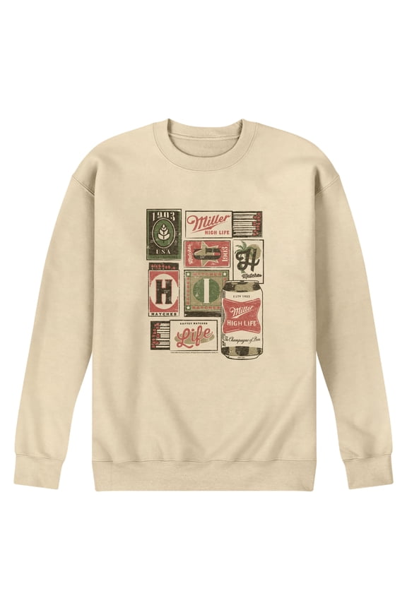 - Match Box Collage - Men's Crew Fleece Sweatshirt