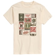 Miller High Life - Match Box Collage - Mens Short Sleeve Graphic T-Shirt