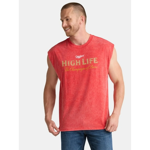 Miller Men's and Big Men's Graphic Muscle Tank Top, Sizes XS-5XL