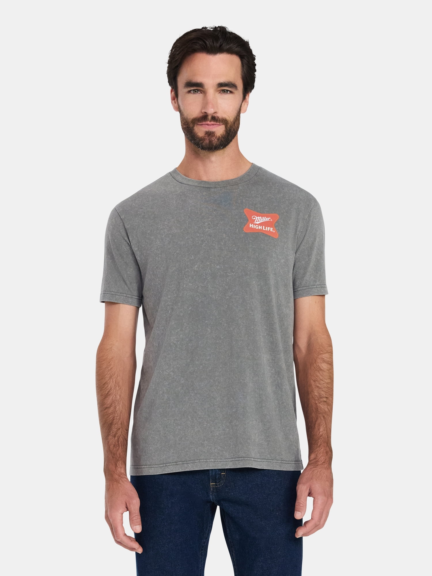 Miller High Life, Men's & Big Men's Valentine's Day Graphic Tee, Champagne, Sizes XS-3XL
