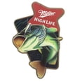 thumbnail image 1 of Miller High Life Open Mouth Bass Metal Sign, 1 of 1