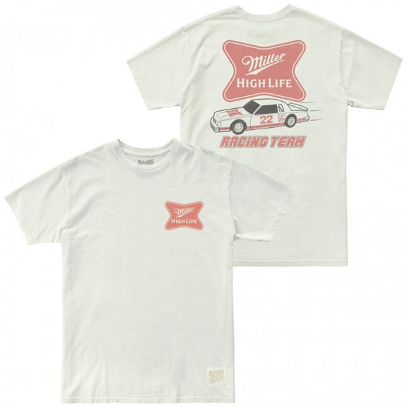 Miller High Life Racing Team Front and Back Print T-Shirt-XLarge