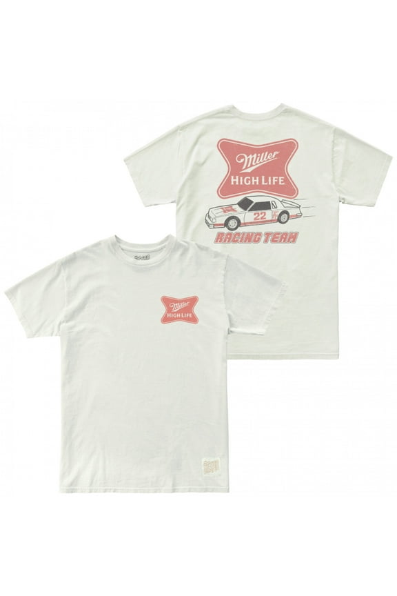 Racing Team Front and Back Print T-Shirt-XLarge