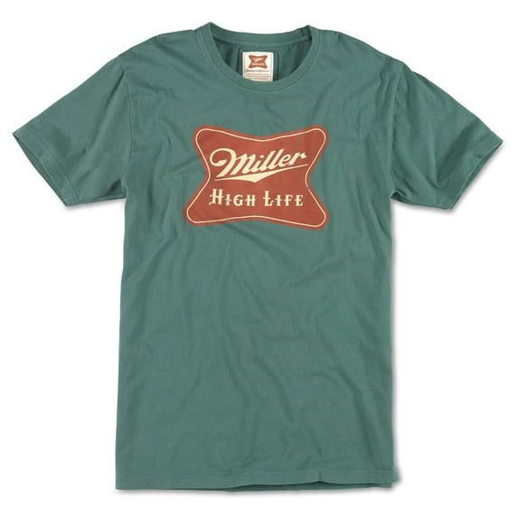 Miller High Life Retro Style Logo Brass Tacks T-Shirt-Small