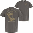 thumbnail image 1 of Miller High Life The Champagne of Beers Garment Dyed Grey Front and Back Print T-Shirt-Large, 1 of 3