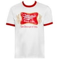 thumbnail image 1 of Miller High Life White And Red Ringer Logo T-Shirt-Medium, 1 of 1
