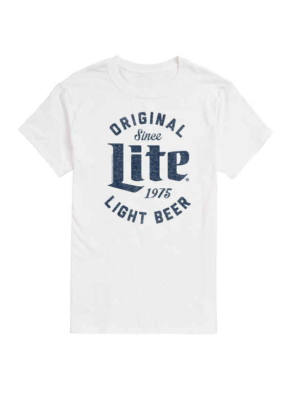 - Original Light Beer Since 1975 Men's Short Sleeve Graphic T-Shirt