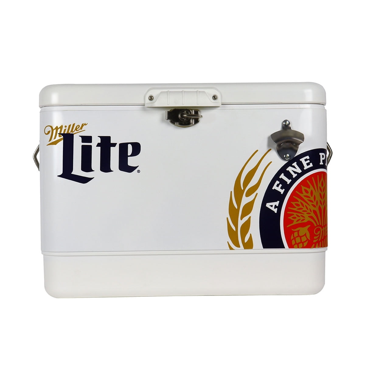 Miller Lite Ice Chest Cooler with Bottle Opener, 51L (54 qt), 85