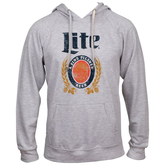 Miller Lite A Fine Pilsner Beer Crest Hoodie-Small