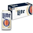 thumbnail image 1 of Miller Lite American Light Lager  Beer, 18 Pack, 12 fl oz Aluminum Cans, 4.2% ABV, 1 of 7