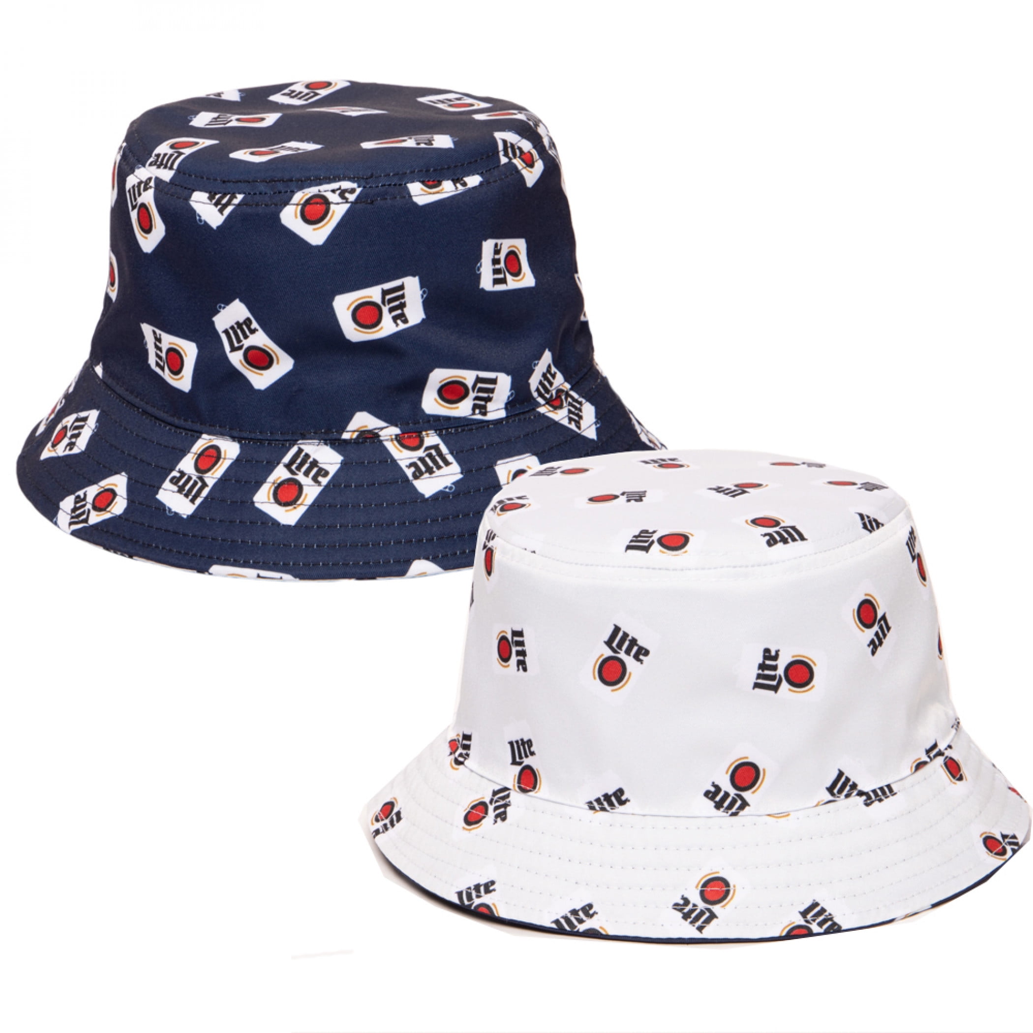 NWT | Miller Lite Hats & Accessories Kit Lite White And Navy Bucket Hat – Miller Lite Shop main image 3