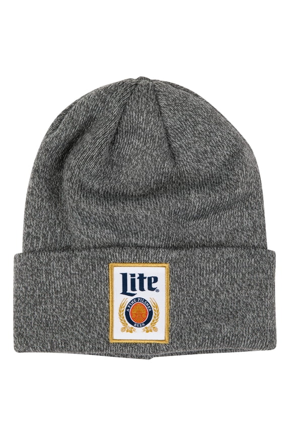 Can Logo Grey Colorway Cuffed Knit Beanie