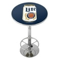 thumbnail image 1 of Miller Lite Chrome Pub Table - Minimalist Can, 1 of 5