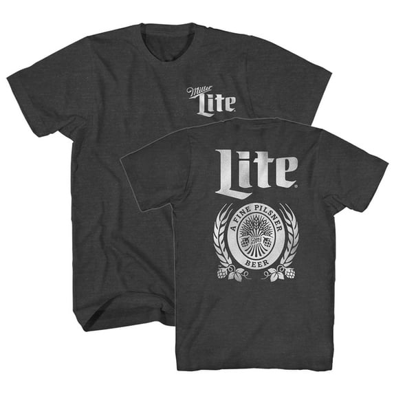 Miller Lite Classic Beer Logo Drink Funny Halloween Costume Vintage Logo Men's Adult Graphic Tee T-Shirt…