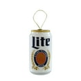 thumbnail image 1 of Miller Lite Decoupage Christmas Ornament, White, Plastic, By Ruz, 1 of 5