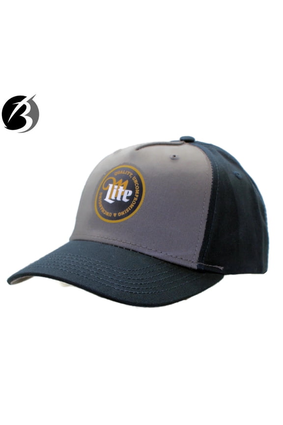 H3 Hat Navy & Charcoal Cap Printed Logo Adjustable