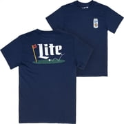 Miller Lite Putting Green Front and Back Print T-Shirt-XLarge