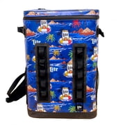 Miller Lite Summer 24-Can Backpack Premium Welded Insulation Cooler Bag