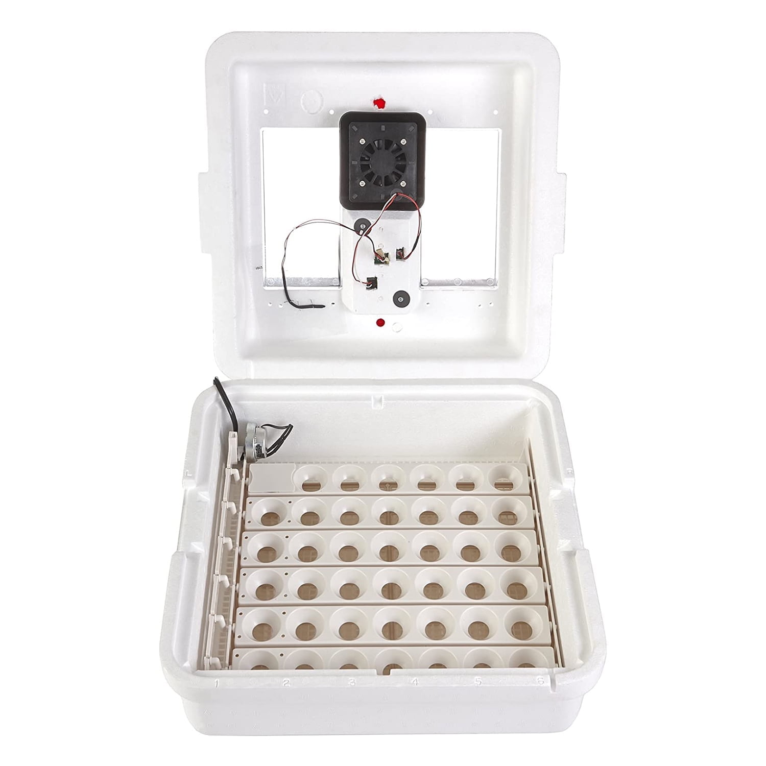 White Styrofoam Digital Air Incubator with Egg Turner