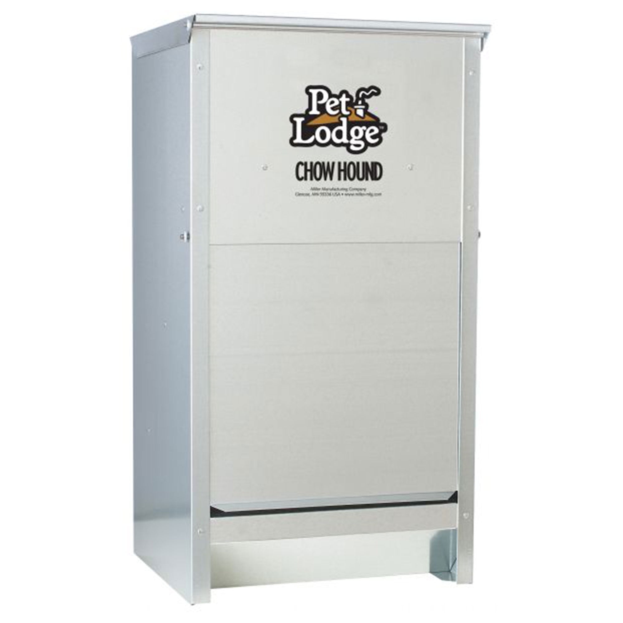 Pet Lodge Galvanized Steel Automatic Dog Feeder, 25 lb Capacity