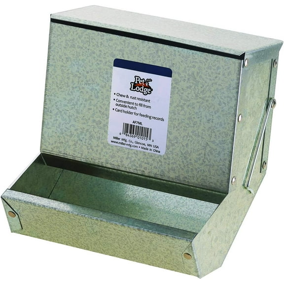 Miller Manufacturing 405023128 AF7ML 7 in. Feeder with Metal Bottom Lid