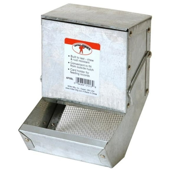 Miller Manufacturing 5in. Galvanized Rabbit Feeder