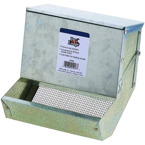 Miller Manufacturing 7" Galvanized Rabbit Feeder