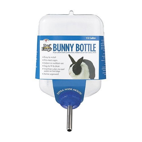 Miller Manufacturing Bunny Drinking Bottle for Small Animals Extra Wide 64 oz