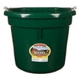 thumbnail image 1 of Miller Manufacturing P20FBGREEN Flat Back Bucket for Dogs and Horses, 20-Quart, Green, 1 of 2