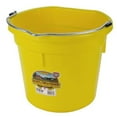 thumbnail image 1 of Miller Manufacturing P20FBYELLOW Plastic Flat Back Bucket for Horses, 20-Quart, 1 of 2