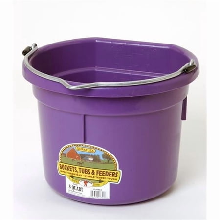 Miller Manufacturing P8FB 8 qt. Bucket-Flat Back, Purple