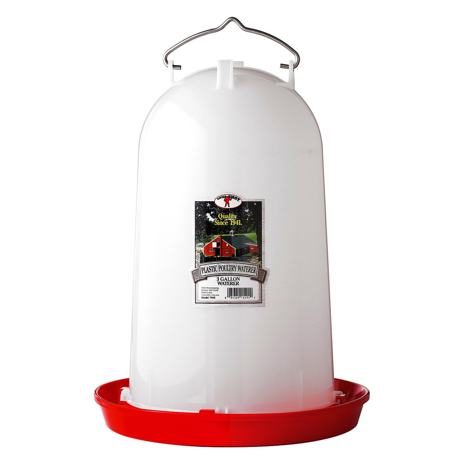 Miller Manufacturing Poultry Waterer - 3 gal.