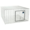 thumbnail image 1 of Pet Lodge Galvanized Steel Rabbit Hutch Silver 16 in. H X 24 in. W X 24 in. D, 1 of 3