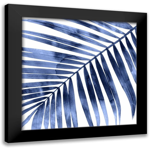 Miller, Melonie 12x12 Black Modern Framed Museum Art Print Titled - Tropical Indigo Palm I